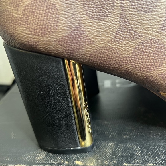 COACH Margot Signature Bootie Canvas Ankle Boots Womens Size 9 G5347 - Picture 4 of 12